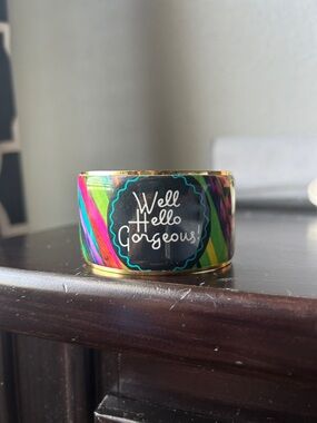 Rustic Cuff Multi-Color "Well Hello Gorgeous" Statement Cuff Bracelet